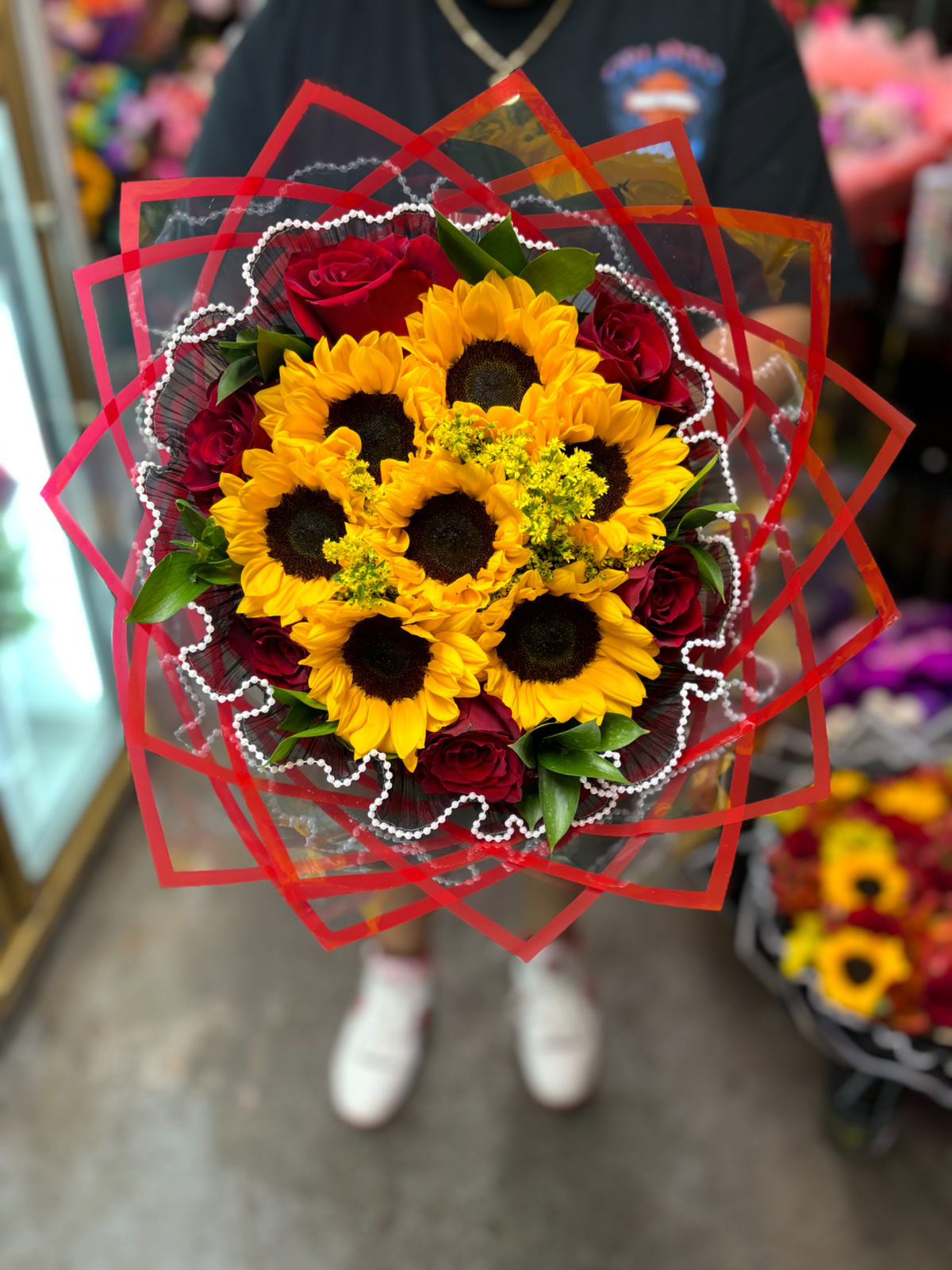 Scarlet Sunflower Splendor