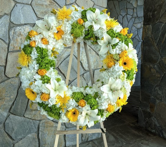 Sunlit Remembrance Wreath