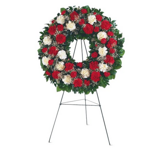 Crimson Remembrance Wreath