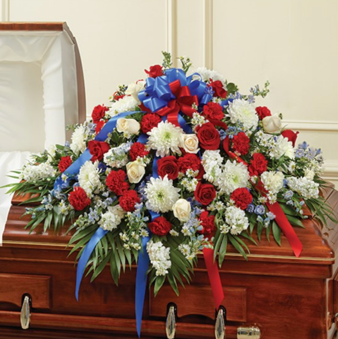Patriotic Tribute Casket Spray