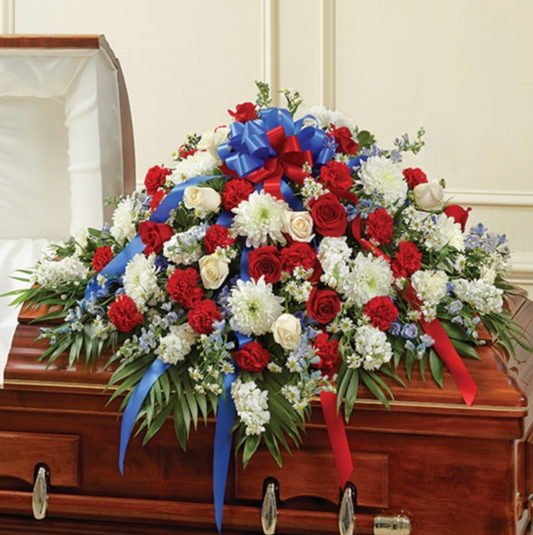 Patriotic Tribute Casket Spray