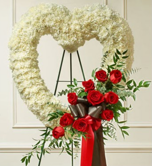 Eternal Love Heart Standing Wreath