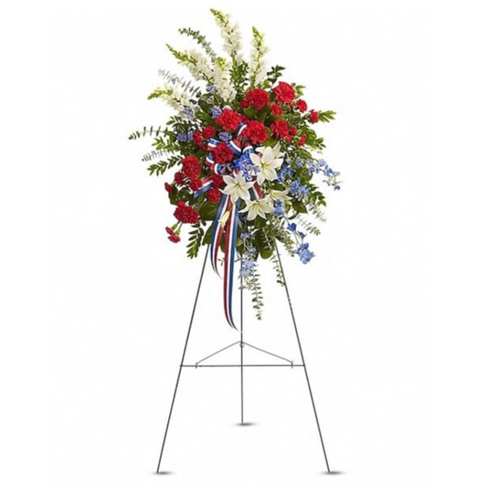 Patriotic Remembrance Standing Spray