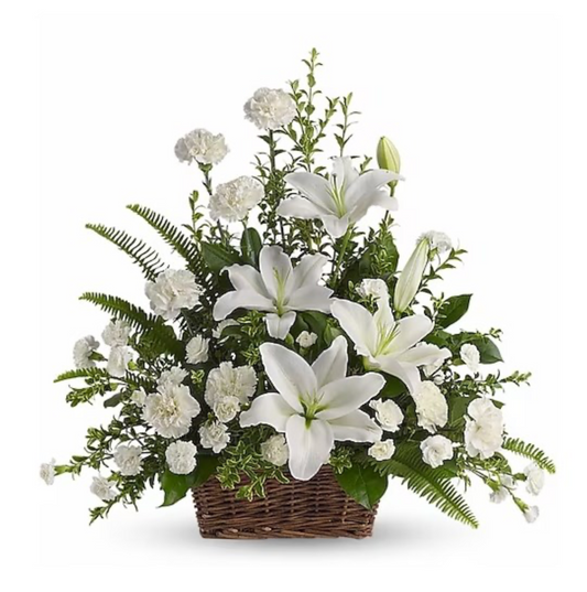 Peaceful Lily Basket