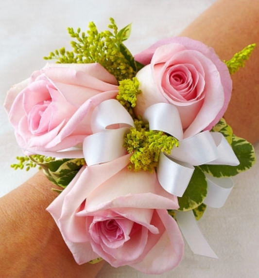 Blush Garden Wrist Corsage