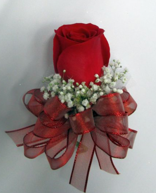 Red Rose Romance Corsage