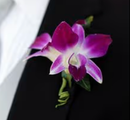 Orchid Bliss Boutonniere