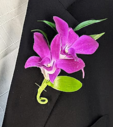 Royal Orchid Boutonniere