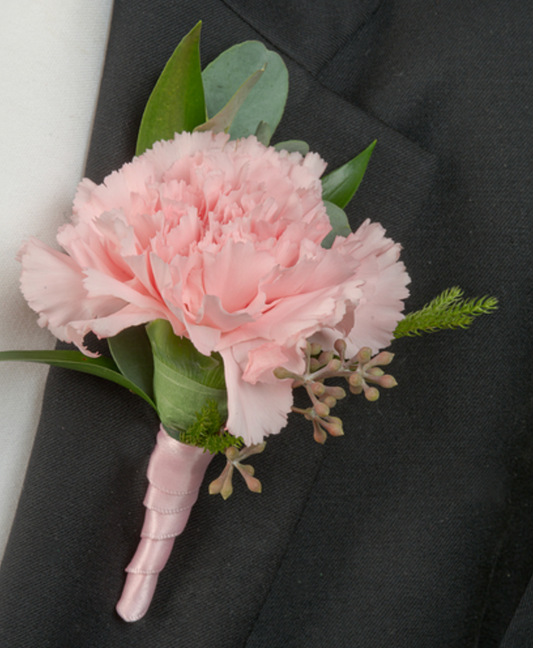 Blush Elegance Boutonniere