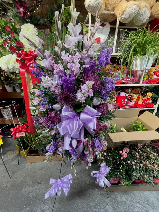 Lavender Remembrance Standing Spray